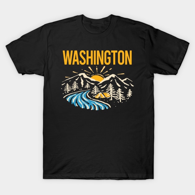 Nature Landscape Washington T-Shirt by rosenbaumquinton52